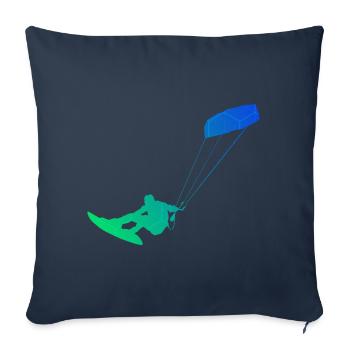Kitesurf Kitesurf Kitesurfer Kitesurfers Kitesurf Hommes - Housse de coussin décorative 45 x 45 cm - bleu marine - Devant