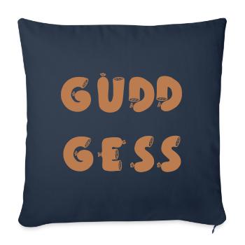 Saarland Saarländisch Gudd Gess Lyoner - Sofakissenbezug 45 x 45 cm - Navy - Vorne