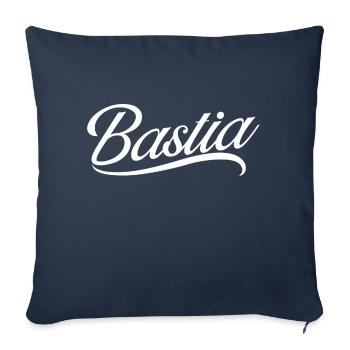 Bastia - Housse de coussin décorative 45 x 45 cm - bleu marine - Devant