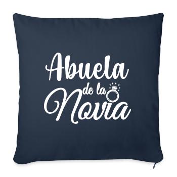 Abuela de la Novia Bride's Grandma Wedding Party - Sofa pillowcase 17,3'' x 17,3'' (45 x 45 cm) - navy - Front