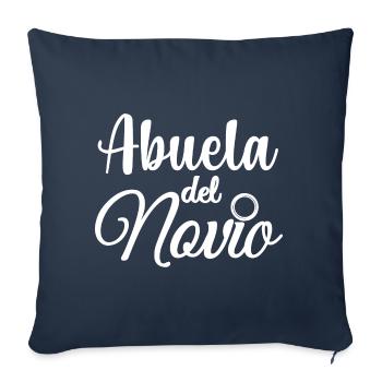 Abuela del Novio Groom's Grandma Wedding Party - Sofa pillowcase 17,3'' x 17,3'' (45 x 45 cm) - navy - Front