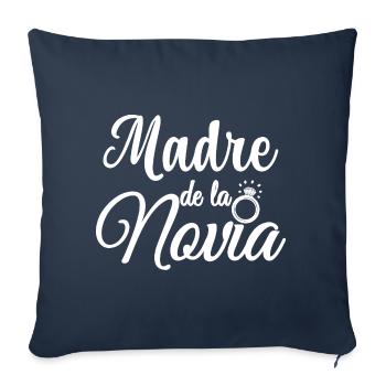 Madre de la Novia Bride's Mother Wedding Gift - Sofa pillowcase 17,3'' x 17,3'' (45 x 45 cm) - navy - Front
