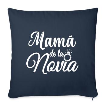 Mama de la Novia Bride's Mother Wedding Gift - Sofa pillowcase 17,3'' x 17,3'' (45 x 45 cm) - navy - Front
