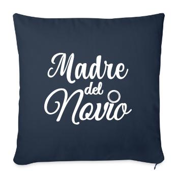 Madre del Novio Groom's Mother Wedding Gift - Sofa pillowcase 17,3'' x 17,3'' (45 x 45 cm) - navy - Front