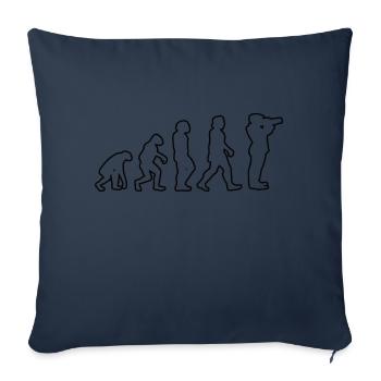 Photographe Photographie Appareil photo Photographes drôles - Housse de coussin décorative 45 x 45 cm - bleu marine - Devant