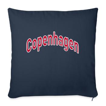 Copenhague - Housse de coussin décorative 45 x 45 cm - bleu marine - Devant