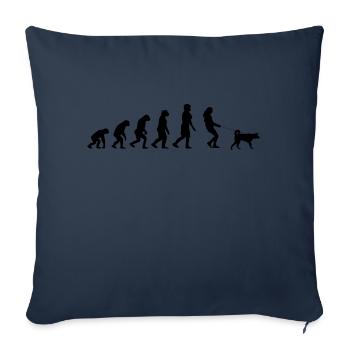 Dog Hund - Sofakissenbezug 45 x 45 cm - Navy - Vorne