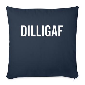 DILLIGAF - Sofa pillowcase 17,3'' x 17,3'' (45 x 45 cm) - navy - Front