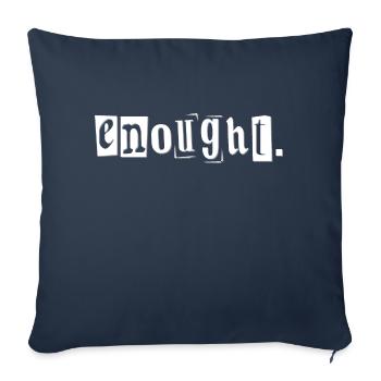 assez - Housse de coussin décorative 45 x 45 cm - bleu marine - Devant