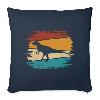 Velociraptor Dino Dinosaurs - Sofa pillowcase 17,3'' x 17,3'' (45 x 45 cm) - navy - Front