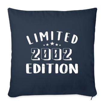 Anniversaire 2002 Edition Limitée 2002 - Housse de coussin décorative 45 x 45 cm - bleu marine - Devant