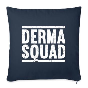 Dermatologie Dermatologue - Housse de coussin décorative 45 x 45 cm - bleu marine - Devant