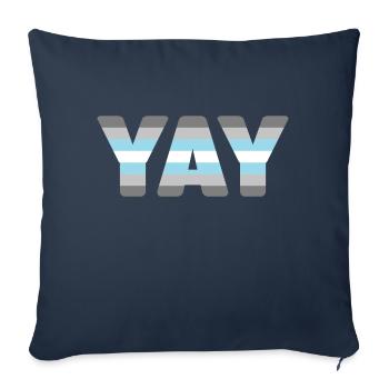 YAY Demiboy - Sofakissenbezug 45 x 45 cm - Navy - Vorne