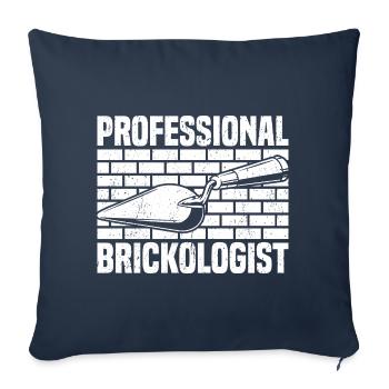 Bricklayer Brick Layer Brickmason Mason - Sofa pillowcase 17,3'' x 17,3'' (45 x 45 cm) - navy - Front