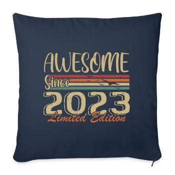 Legends Are Born In 2023 Vintage 2023 - Sofa pillowcase 17,3'' x 17,3'' (45 x 45 cm) - navy - Front