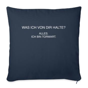 Goalkeeper Design - Sofa pillowcase 17,3'' x 17,3'' (45 x 45 cm) - navy - Front