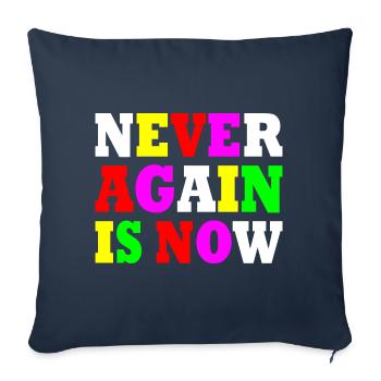 Never again is now - Sofakissenbezug 45 x 45 cm - Navy - Vorne