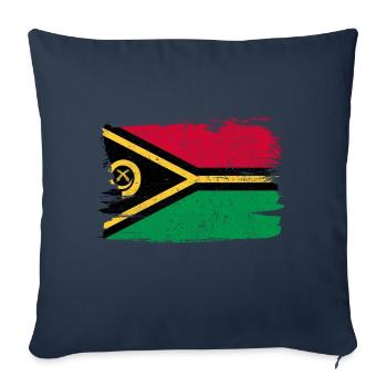 Vanuatu Bandiera Flag Peace Vintage - Sofa pillowcase 17,3'' x 17,3'' (45 x 45 cm) - navy - Front
