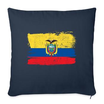 Ecuador Flag Flag Peace Vintage - Sofa pillowcase 17,3'' x 17,3'' (45 x 45 cm) - navy - Front