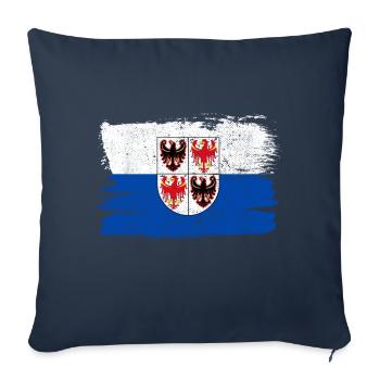 Trentino Flag Italy Flag Peace Vintage - Sofa pillowcase 17,3'' x 17,3'' (45 x 45 cm) - navy - Front