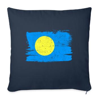 Palau Flag Flag Peace Vintage - Sofa pillowcase 17,3'' x 17,3'' (45 x 45 cm) - navy - Front