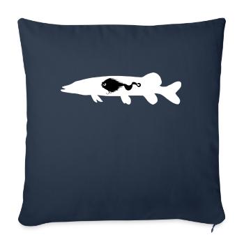 Hecht Mustache Rig - Sofakissenbezug 45 x 45 cm - Navy - Vorne