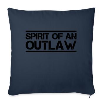 hors-la-loi - Housse de coussin décorative 45 x 45 cm - bleu marine - Devant