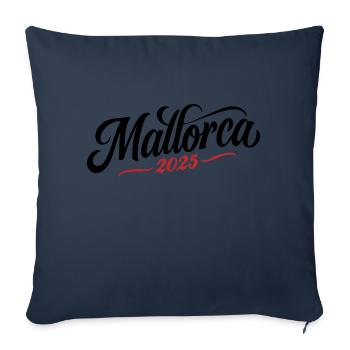 Majorque 2025 - Housse de coussin décorative 45 x 45 cm - bleu marine - Devant