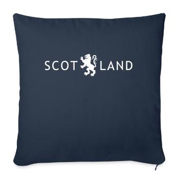 White Scotland Lion Rampant - Sofa pillowcase 17,3'' x 17,3'' (45 x 45 cm) - navy - Front