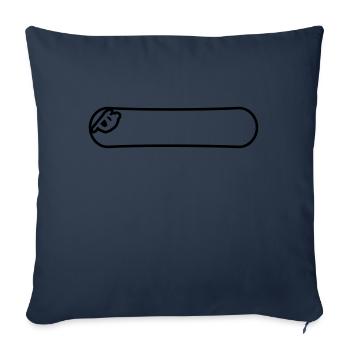 Snow boarder - Sofa pillowcase 17,3'' x 17,3'' (45 x 45 cm) - navy - Front