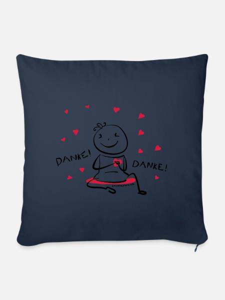 Danke! - Sofakissenbezug 45 x 45 cm - Navy