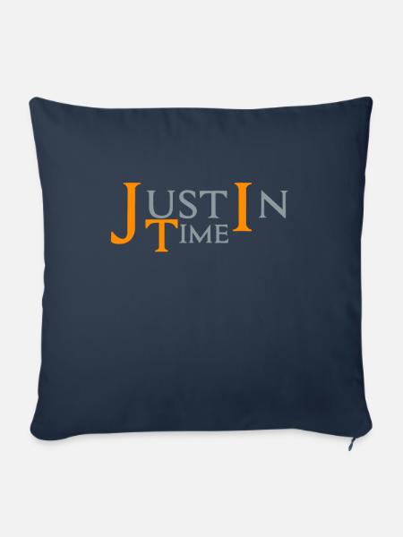 justintime bright - Sofakissenbezug 45 x 45 cm - Navy