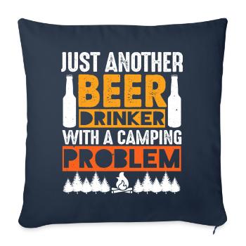Camping Camper Caravan Camping Gift - Sofa pillowcase 17,3'' x 17,3'' (45 x 45 cm) - navy - Front
