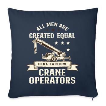 Tous les hommes sont égaux Sauf Sur les grues - Housse de coussin décorative 45 x 45 cm - bleu marine - Devant