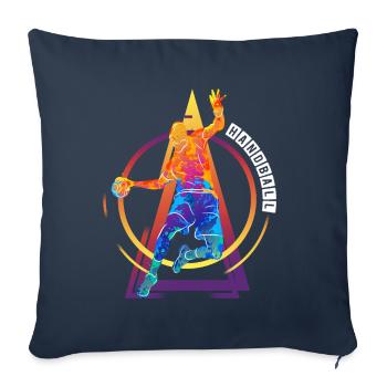 Handball Handball Player HandballEr Vintage Retro - Sofa pillowcase 17,3'' x 17,3'' (45 x 45 cm) - navy - Front