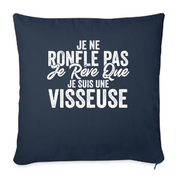 Visseuse Bricolage Humour Pour Grand-Père Cadeau - Housse de coussin décorative 45 x 45 cm - bleu marine - Devant