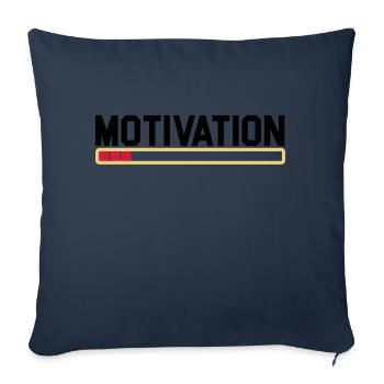 Pas de motivation - Housse de coussin décorative 45 x 45 cm - bleu marine - Devant