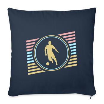 Fussball - Sofakissenbezug 45 x 45 cm - Navy - Vorne