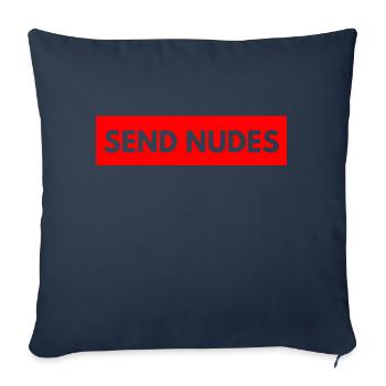Envoyer nudes - Housse de coussin décorative 45 x 45 cm - bleu marine - Devant