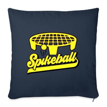 Colors can be changed | Roundnet Spikeball Fun - Sofa pillowcase 17,3'' x 17,3'' (45 x 45 cm) - navy - Front