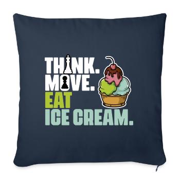 Passionné de jeux de société amusant pour - Housse de coussin décorative 45 x 45 cm - bleu marine - Devant