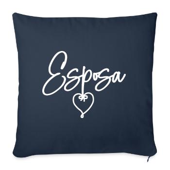 Esposa Cute Wife To Be Bride Couple Wedding Gift - Sofa pillowcase 17,3'' x 17,3'' (45 x 45 cm) - navy - Front