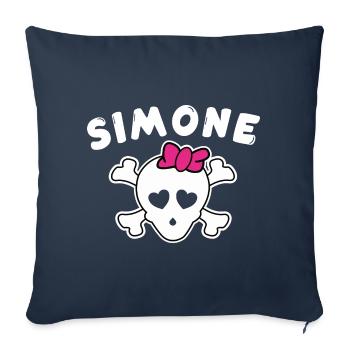 Pirate Leonie Design for girls and women - Sofa pillowcase 17,3'' x 17,3'' (45 x 45 cm) - navy - Front