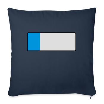 _blank_kurz - Housse de coussin décorative 45 x 45 cm - bleu marine - Devant