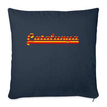 catalunya - Sofa pillowcase 17,3'' x 17,3'' (45 x 45 cm) - navy - Front