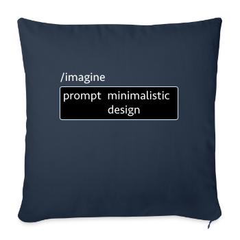 AI-Prompt Image Design Saying Computer Science AI Computer - Sofa pillowcase 17,3'' x 17,3'' (45 x 45 cm) - navy - Front