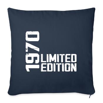 Légendaire Depuis 1970 Cadeau D'anniversaire 1970 - Housse de coussin décorative 45 x 45 cm - bleu marine - Devant