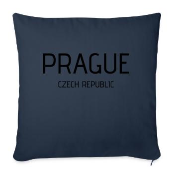 prague - Housse de coussin décorative 45 x 45 cm - bleu marine - Devant