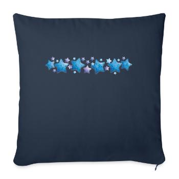 Blaue Sterne - Sofakissenbezug 45 x 45 cm - Navy - Vorne