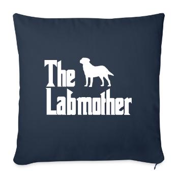 Labrador Mama Mafia funny dog sport gift - Sofa pillowcase 17,3'' x 17,3'' (45 x 45 cm) - navy - Front